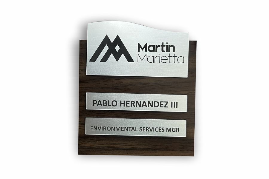 Engraved Employee Name Sign