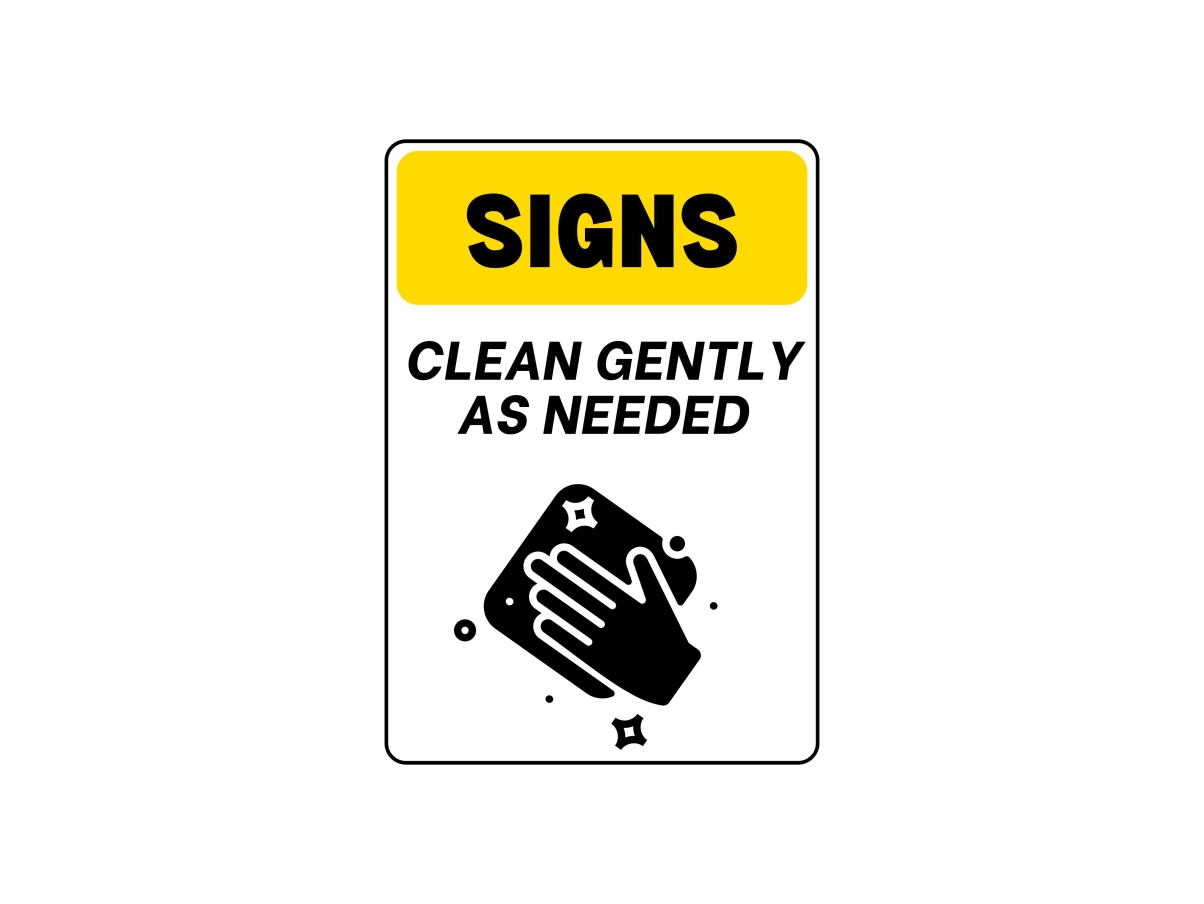 Clean and Maintain Signs