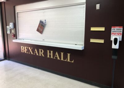 Bexar Hall Dimensional Letters