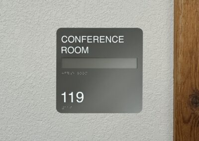 ADA Room Window Slot Sign